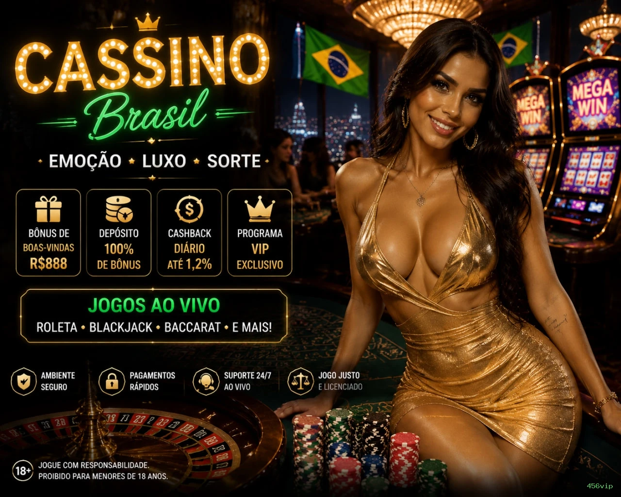 Bônus boas-vindas 456vip R$100